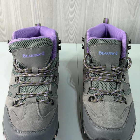 Bearpaw Corsica Women's Waterproof Hiking Winter Boots Size 10 M Gray Purple - Picture 2 of 8